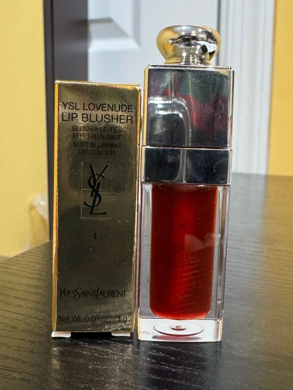 Dior Lip Glow Oil Cherry 062 + YSL Lip Mini Luxury Bundle Authentic Makeup Set